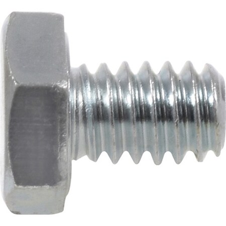 Hex Cap Screw, 7/16-14 Thread, 1 In OAL, 5 Grade, Steel, Zinc, USS Measuring, Coarse Thread